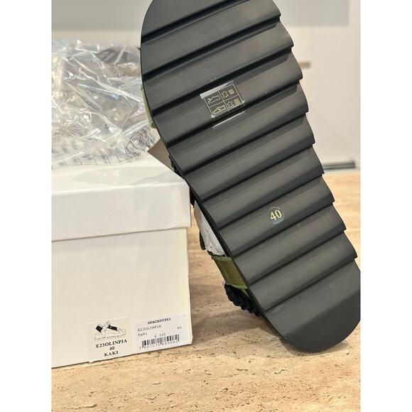 NEW in box Sandro Shell And Crochet-knit Braided Sandals SIZE FR 40 / 9.5 US - Picture 8 of 8